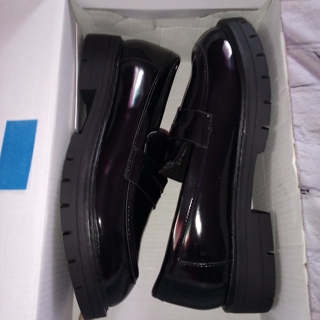 Dream Paris Big Girls Chunky Heel Penny Loafers
